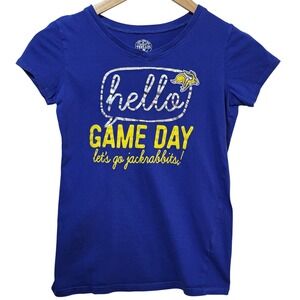 Rivalry Threads SDSU Jackrabbits Girls Blue Hello Game Day Graphic Tee L 10/12